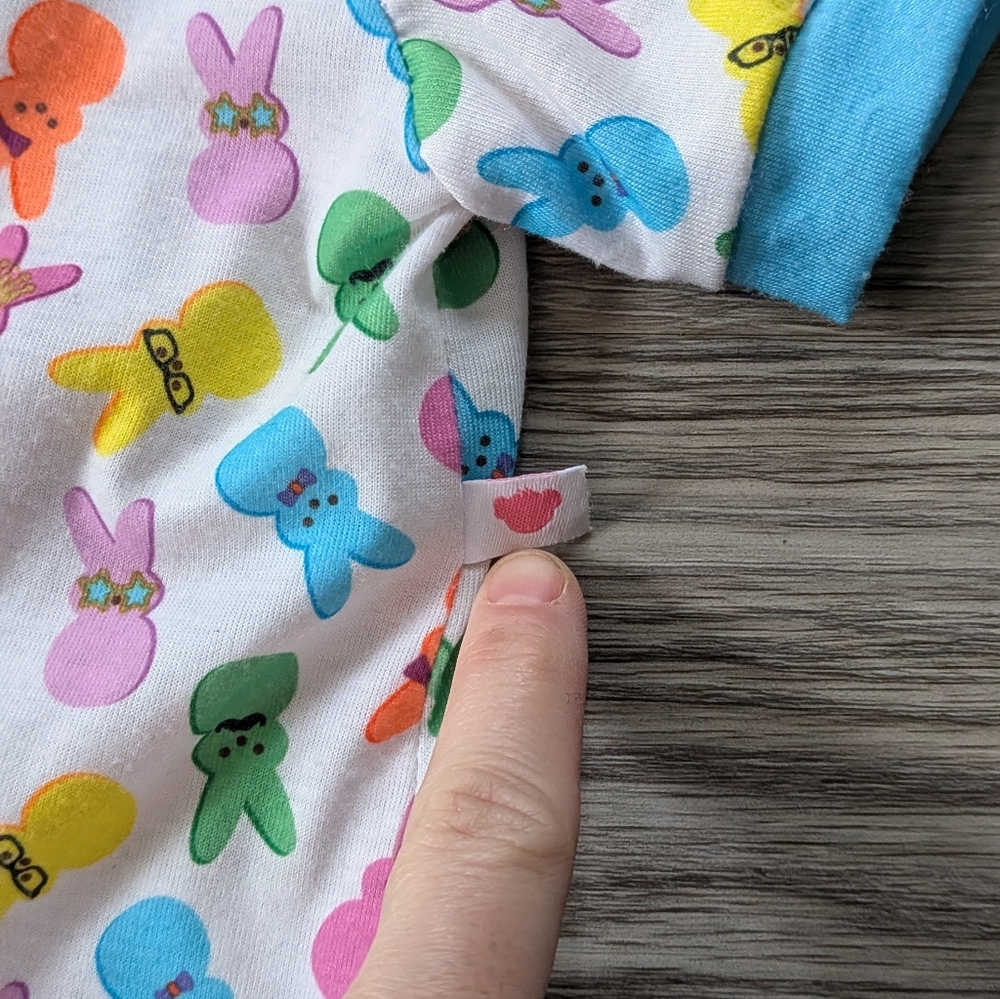 Build A Bear BAB Peeps Outfit Onesie One Piece Easter Like New Pajamas Sleeper - Picture 4 of 5